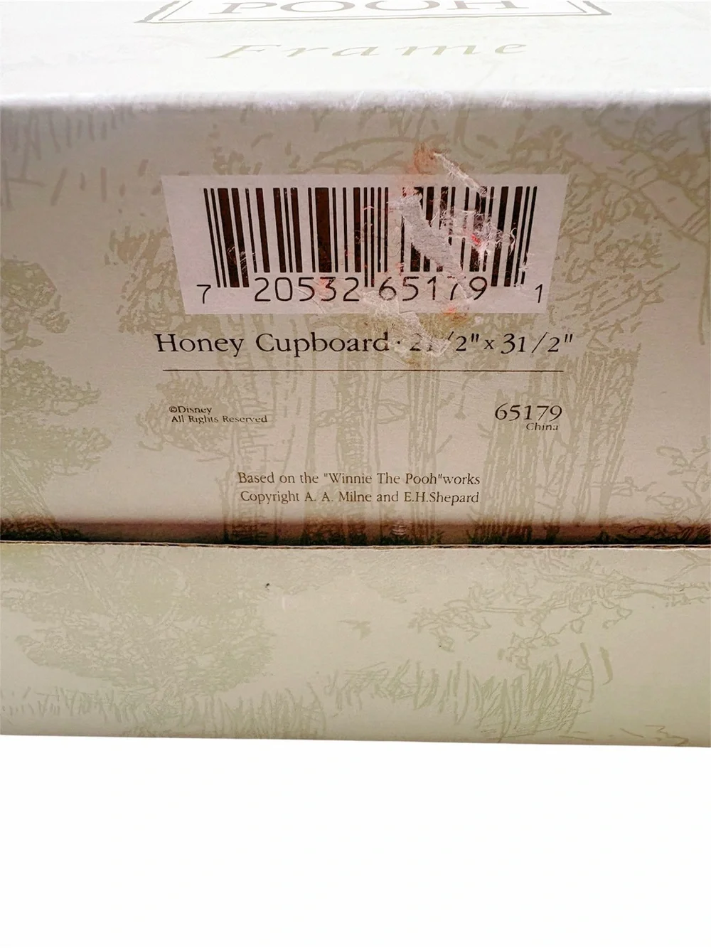 Classic Winnie The Pooh Double Photo Frame Charpente 3D Pooh Hunny Pots W/Box